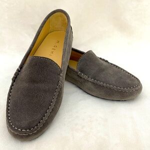 M.GEMI “THE FELIZE” Suede Driving Moccasin Loafer Flat Color-Stone (Grey) EU 39